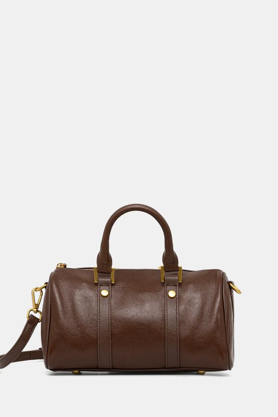 Kožená kabelka Answear.LAB usňová koža hnedá 1348.cjk