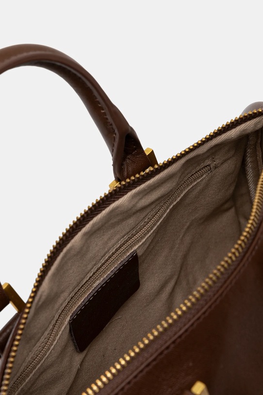 Kožená kabelka Answear.LAB 1348.cjk hnedá