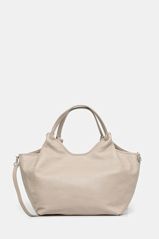 Answear Lab poseta de piele uni bej MBP072SG3.ios