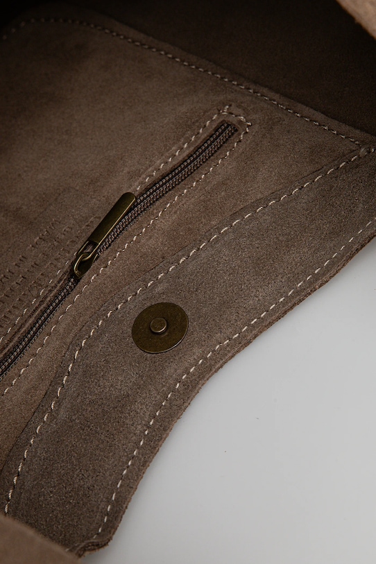 Semišová kabelka Answear.LAB MBP0070H03.ios béžová