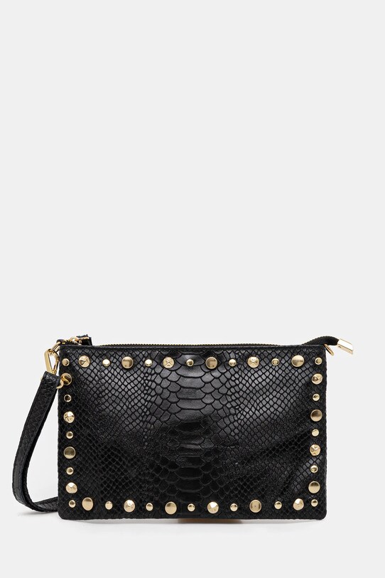 Answear Lab poseta de piele imprimeu negru 1201.hjk