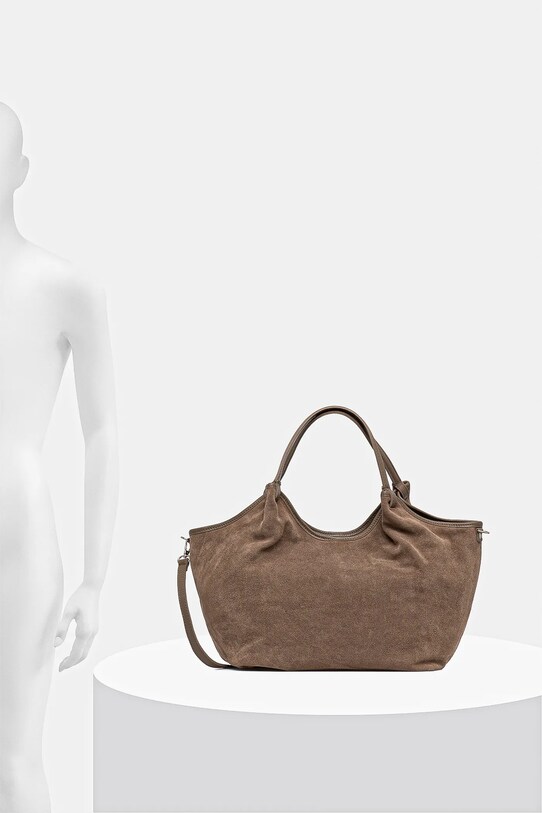 Semišová kabelka Answear Lab MBP074SG3.ios