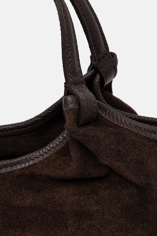 Answear.LAB borsa in pelle scamosciata marrone MBP075SG1.ios