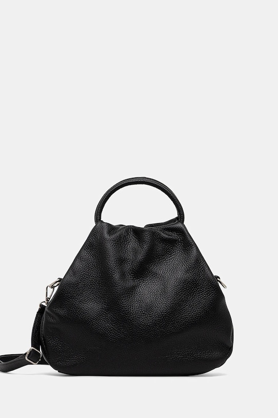 Шкіряна сумочка Answear.LAB лицьова шкіра чорний 2703.1