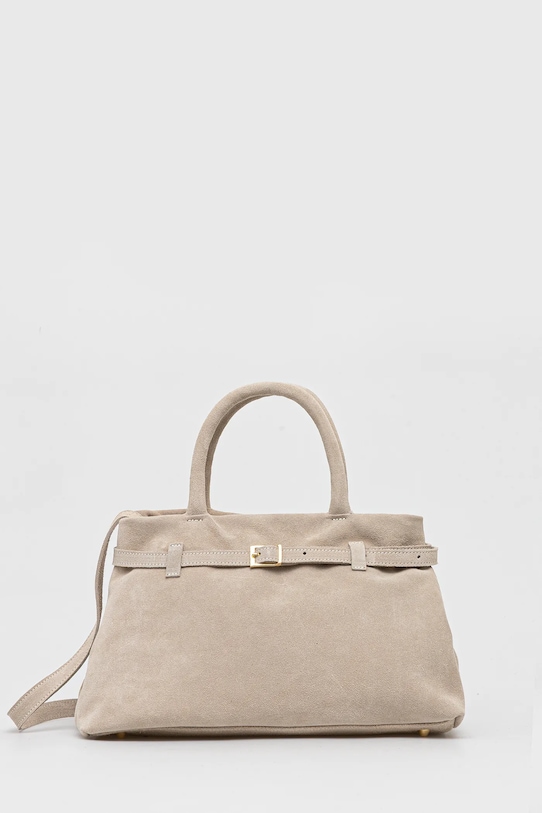 Answear.LAB torebka zamszowa nie mieści A4 beżowy 2703.3