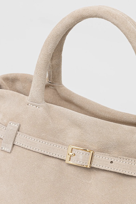 Answear.LAB torebka zamszowa beżowy 2703.3