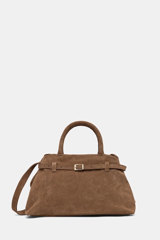Answear Lab borsa in pelle scamosciata pelle scamosciata beige 2703.3