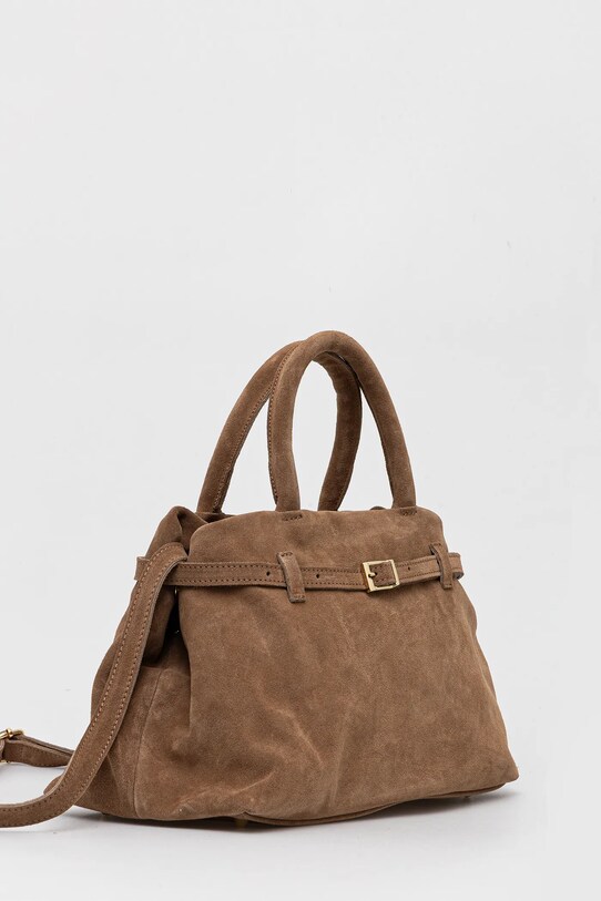Answear Lab borsa in pelle scamosciata 2703.3 beige WW25