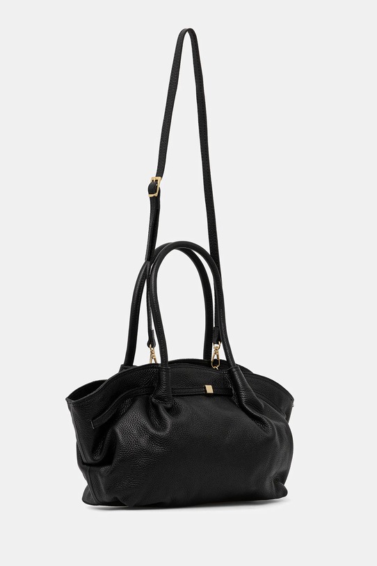 Kožená kabelka Answear.LAB 1250.hak čierna WW25