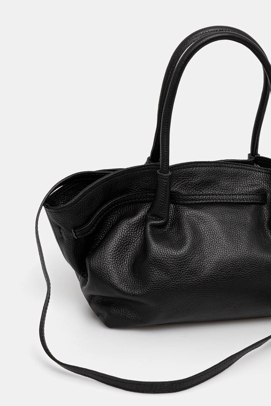 Doplnky Kožená kabelka Answear.LAB 1250.hak čierna