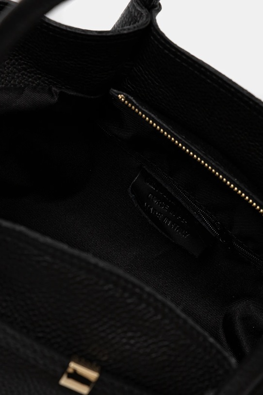 Kožená kabelka Answear.LAB 1250.hak čierna