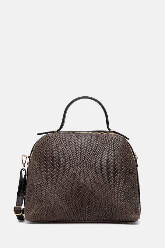 Answear.LAB torebka skórzana skóra licowa brązowy 819.iak