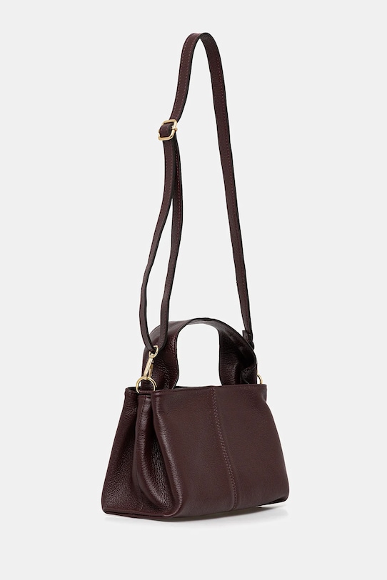 Answear Lab torebka skórzana 1089.iak bordowy WW25