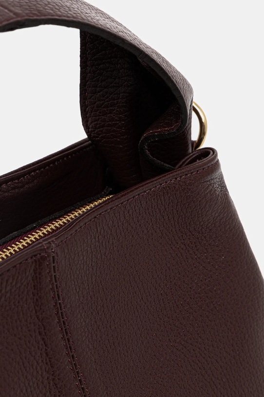 Answear Lab torebka skórzana bordowy 1089.iak