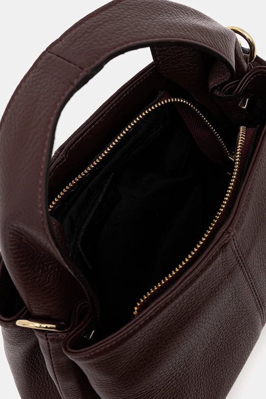 Answear Lab torebka skórzana 1089.iak bordowy