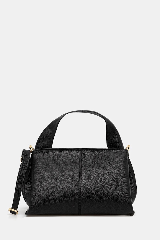 Answear.LAB torebka skórzana skóra licowa czarny 1089.iak