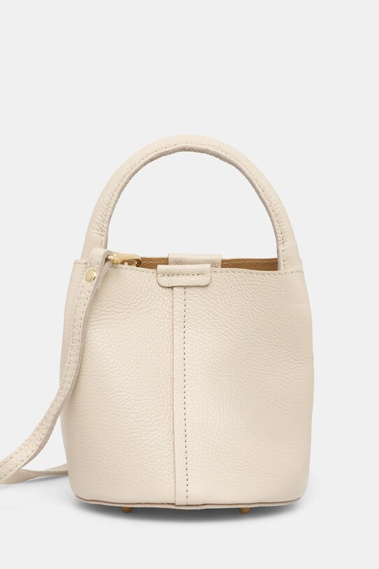 Δερμάτινη τσάντα Answear.LAB λείο δέρμα μπεζ 1227.hjk