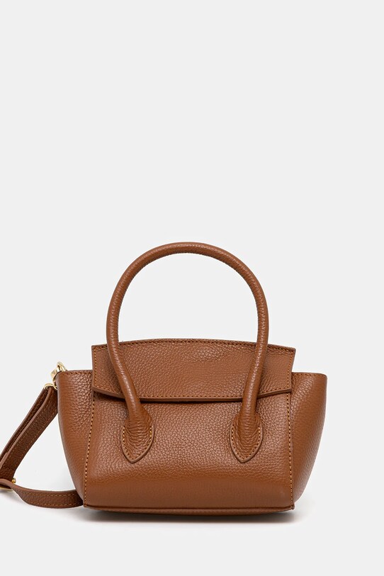 Шкіряна сумочка Answear.LAB лицьова шкіра коричневий 1257.hjk