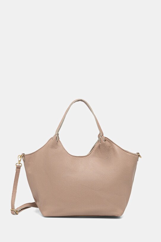 Answear.LAB torebka skórzana skóra licowa różowy 1239.hjk