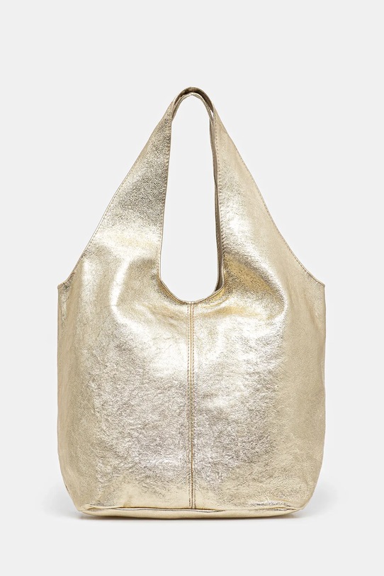 Answear.LAB torebka skórzana skóra licowa złoty 766.1.hak