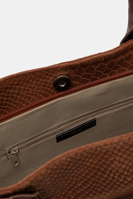 Answear Lab poseta de piele VE051 maro
