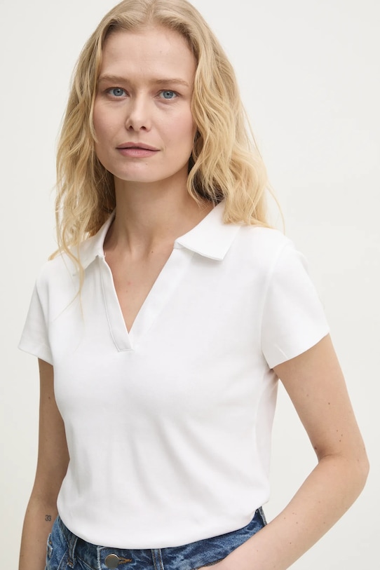 Polo tričko Answear.LAB biela H9905.hlk