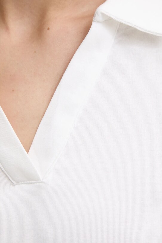 Polo tričko Answear.LAB H9905.hlk biela