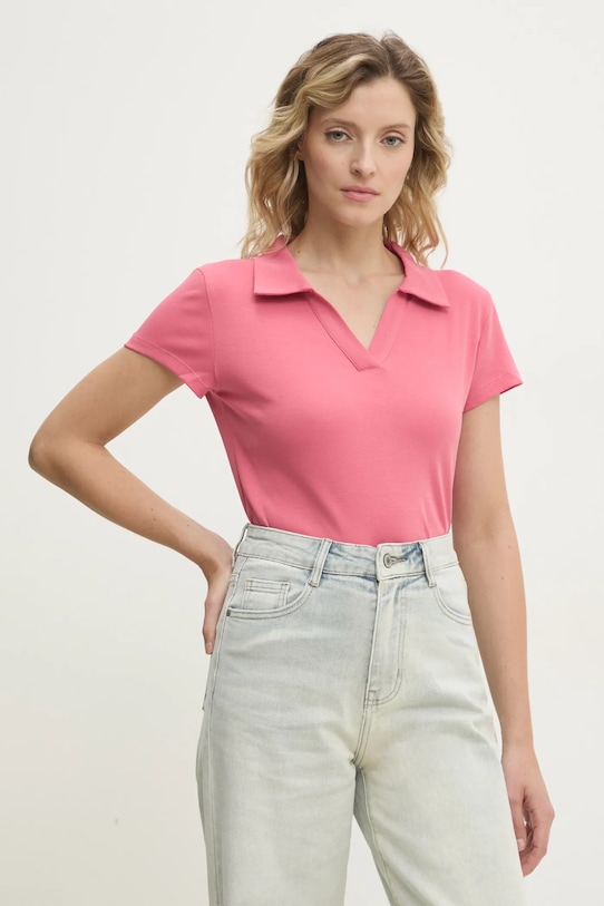 Polo tričko Answear.LAB hladký růžová H9905.hlk