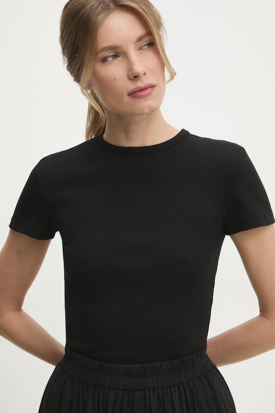 Футболка Answear Lab slim чорний IVVI4.TWK
