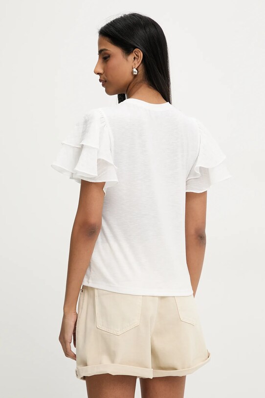 Odzież Answear.LAB t-shirt lniany E25.39.FLK biały