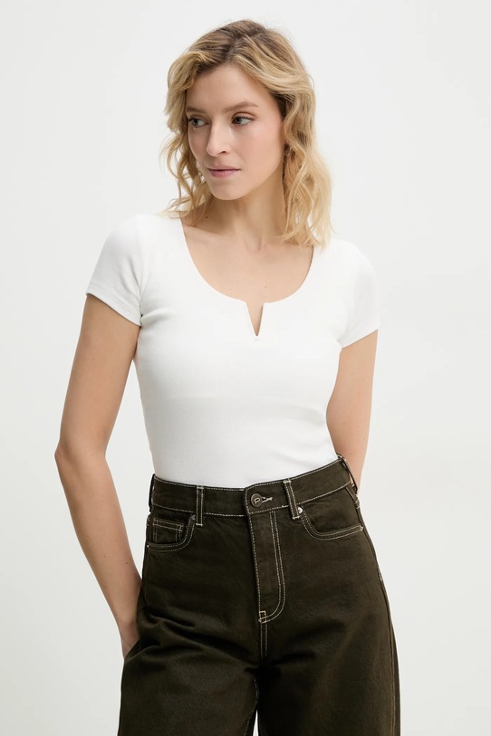 Majica kratkih rukava Answear.LAB slim bijela sng.117.tos