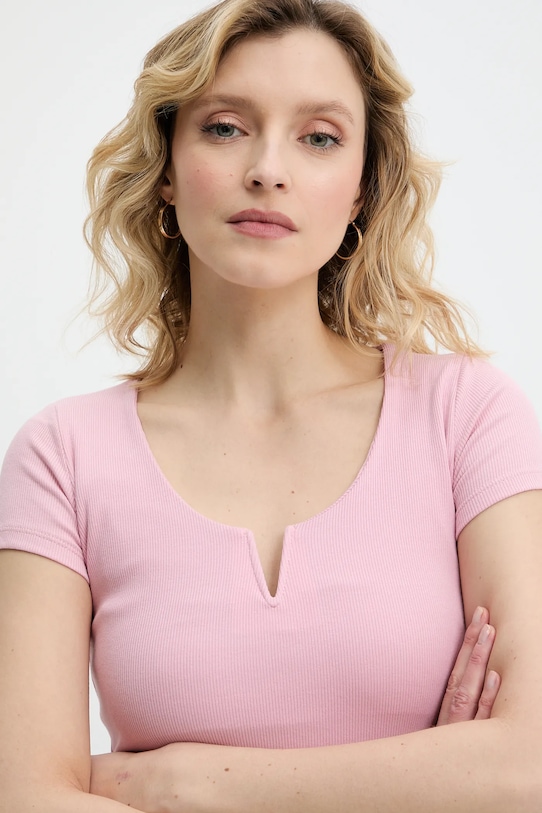 Answear Lab tricou roz sng.117.tos