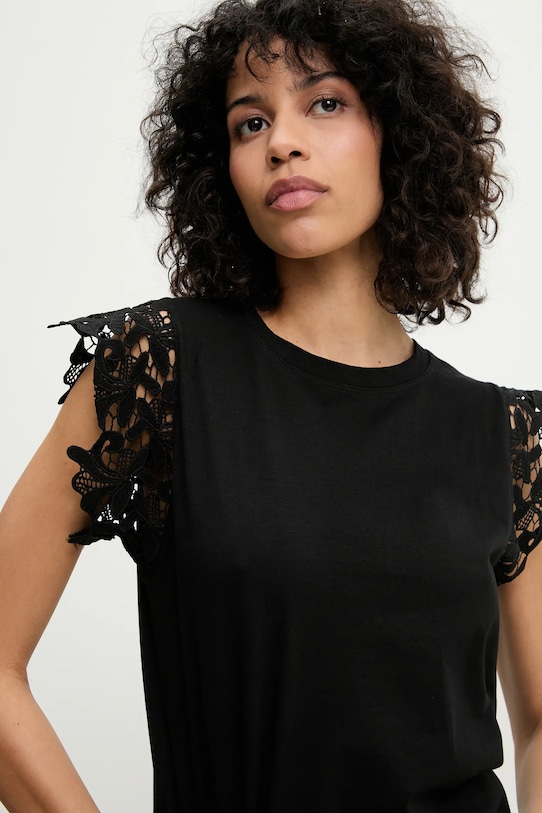 Tričko Answear.LAB hladký černá 3213.hos