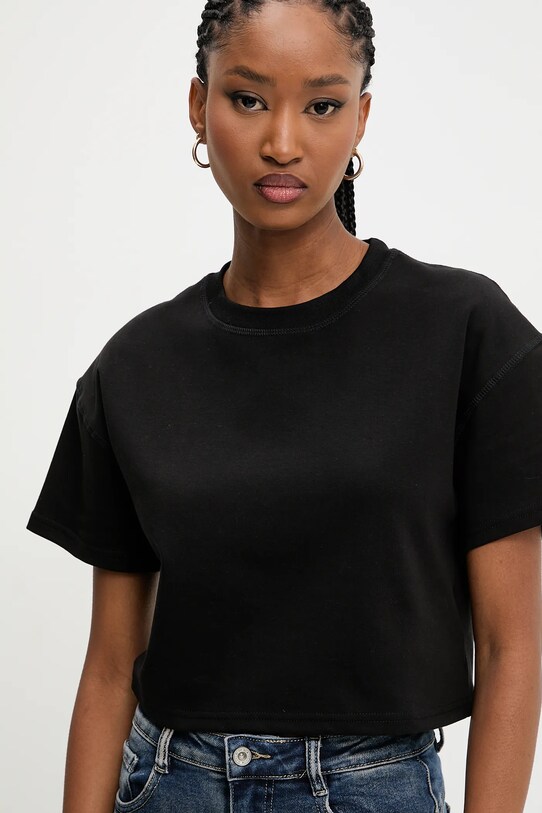 Answear Lab tricou negru 5012.IKK