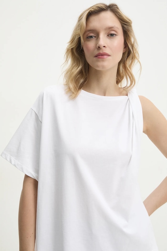 Answear.LAB t-shirt z elastanem biały PK2398.ios