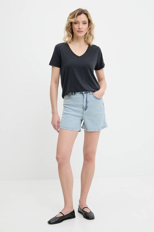 Answear Lab tricou BTS1047.tos negru WW25
