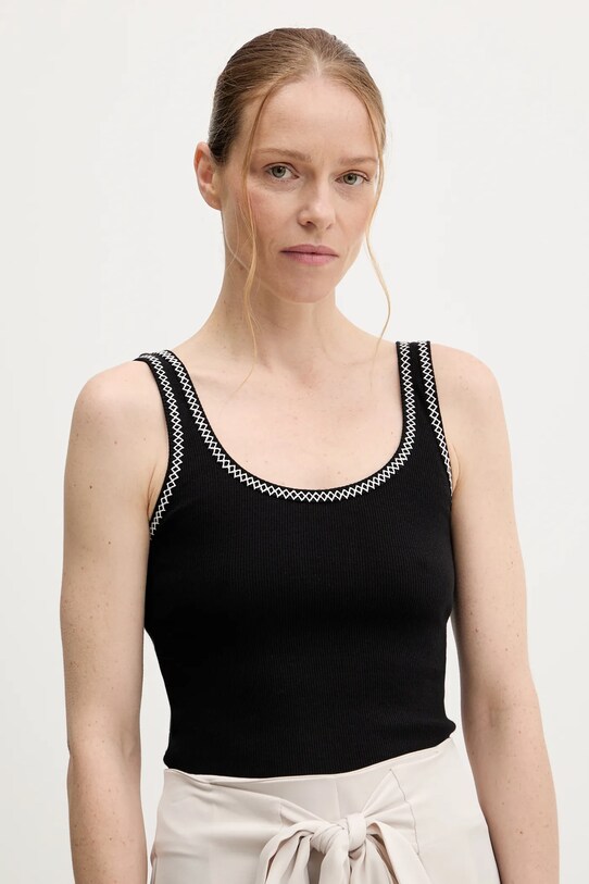 Answear.LAB top aplikacja czarny LD2744.hak