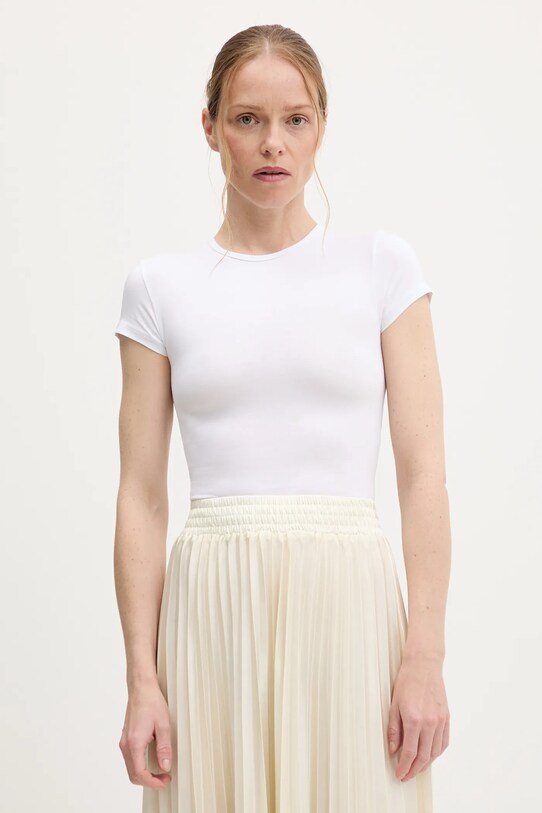 Answear Lab t-shirt bawełna biały LC240321.hak