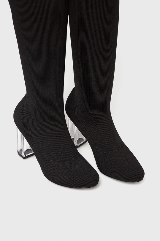 Obuv Answear.LAB - Vysoké čižmy N1753.X čierna