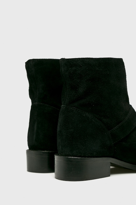 Answear - Botine de piele negru WZ18.OBD087