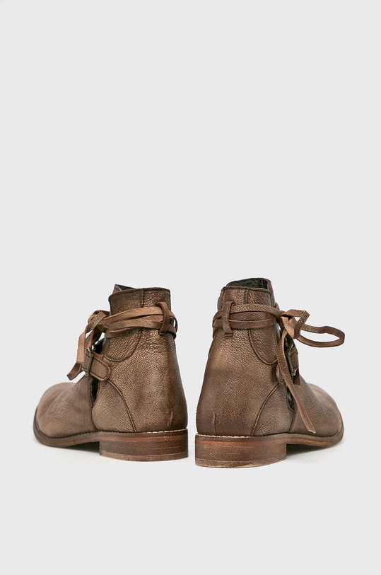 Answear.LAB - Kožené čižmy hnedá WZ18.OBD088