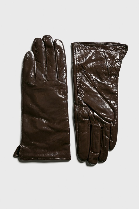 Answear.LAB - Kožené rukavice hnedá 7036.H