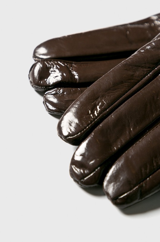 Answear.LAB - Kožené rukavice 7036.H hnedá WZ18