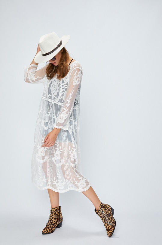 Answear.LAB - Šaty Wiya for Answear.LAB W8183.W biela WZ18