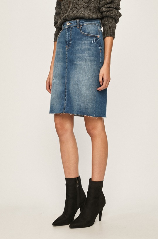 Answear.LAB - Sukňa rifľovina modrá GUST1.gaa