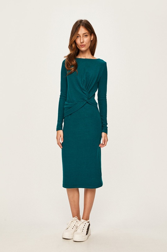 Answear.LAB - Šaty s elastanom tyrkysová ATH5.FO