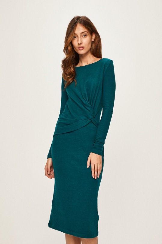 Answear.LAB - Šaty ATH5.FO tyrkysová WZ19