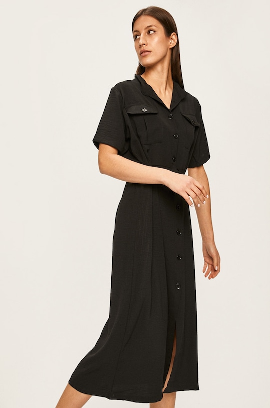 Answear Lab rochie midi negru INSTA64.AN