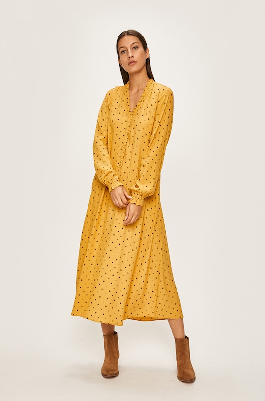 Answear Lab rochie midi galben DERM8.IE