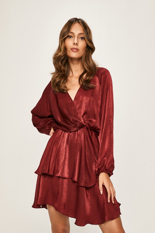 Answear Lab rochie 115292.CAO burgundia WZ19